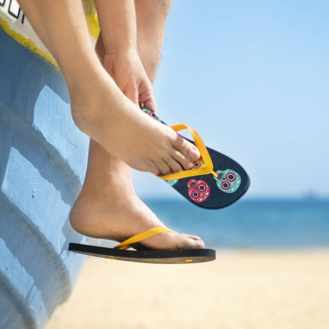 Chanclas de playa para mujer y hombre.SOXO | Feliz Teqila y México | Perfecto para unas vacaciones en la playa y una piscina