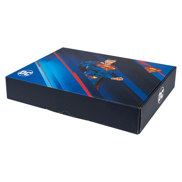Juego de 1 calcetines de colores SOXO Superman y 1 pantuflas de Superman para hombre