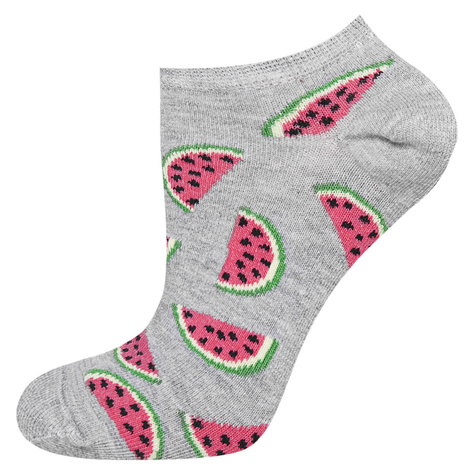 Juego de 2 calcetines tobilleros SOXO de colores para mujer | coloridos patrones de frutas