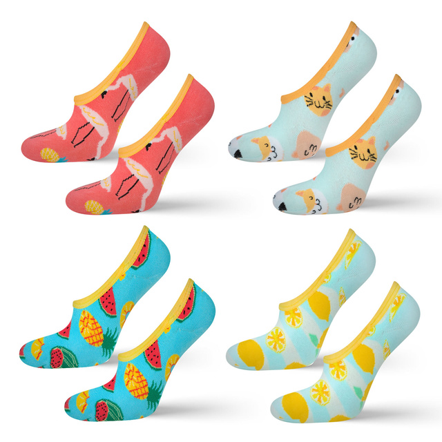 Set de 4x coloridos pies de mujer SOXO con silicona.Regalo divertido