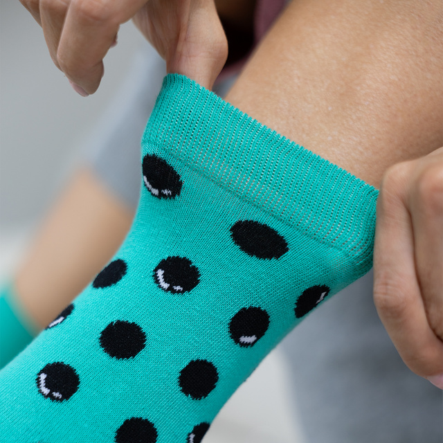 Calcetines Soxo Bubble Tea turquesa para hombre - 2 Pares