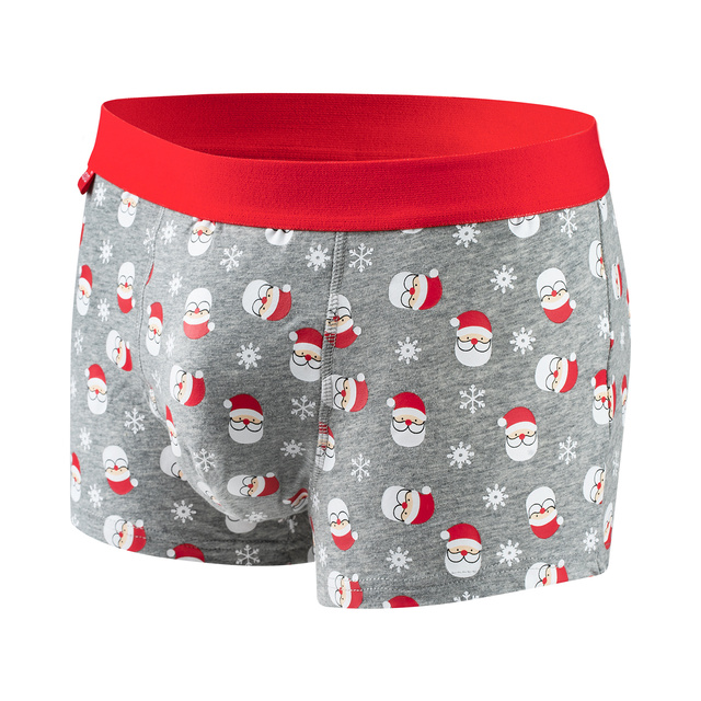 Conjunto de 4 calzoncillos tipo bóxer de Navidad para hombre para Navidad, la idea de regalo perfecta