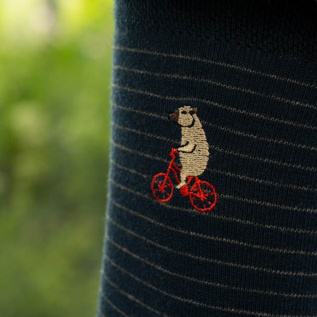 Calcetines de ciclismo SOXO para hombre con forma de carpincho - 2 
