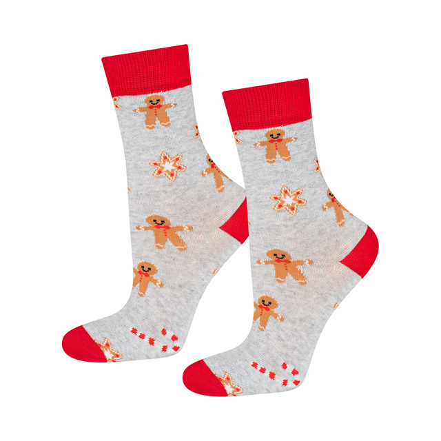 Set 4x Calcetines coloridos para hombre SOXO GOOD STUFF Calcetines de algodón de regalo de feliz Navidad