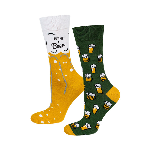 Coloridos calcetines de cerveza para hombre SOXO GOOD STUFF