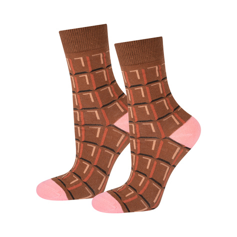 Calcetines de mujer SOXO, una barra de chocolate