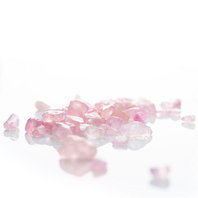Botella de agua de cuarzo rosa 450 ml 