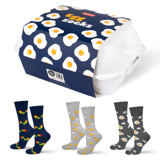 SOXO pies de hombre de colores en relieve - 3 pares