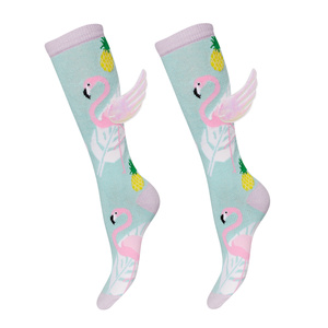 Calcetines hasta la rodilla para niños azul SOXO flamingo azul