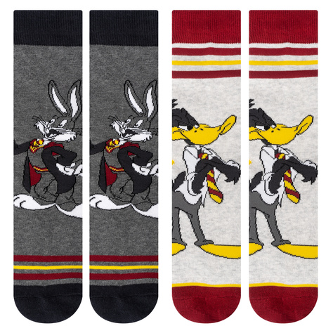Set de 2x Calcetines de colores para hombre | Warner Bros | Bichos y Lucas | idea regalo