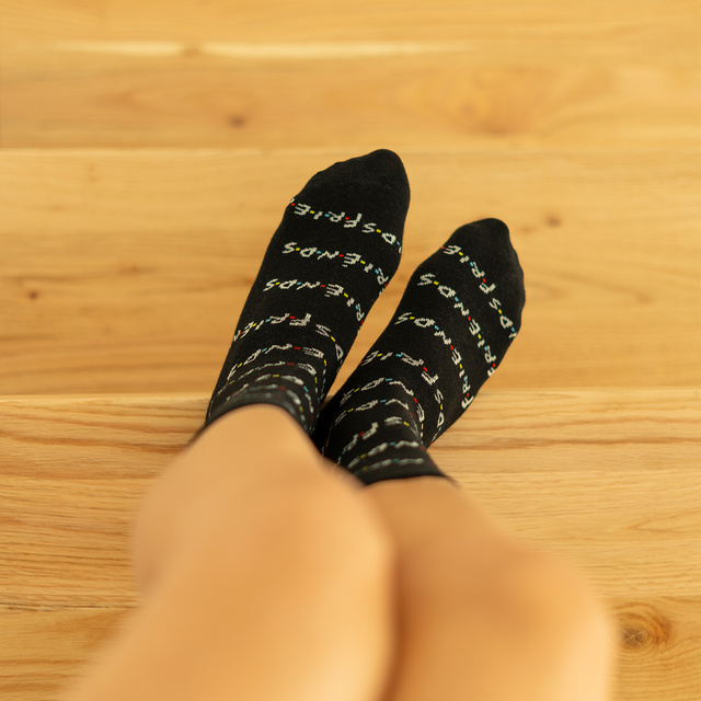 Juego de 3 calcetines de mujer SOXO | calcetines felices | para un fan de la serie Friends | regalo | colores