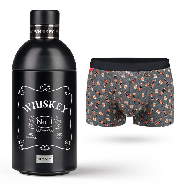 Bóxer de whisky para hombre en botella SOXO | Idea de regalo | Día del Niño | bragas de algodón