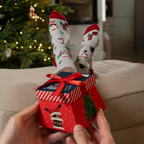 Calcetines navideños para hombre y mujer SOXO en paquete