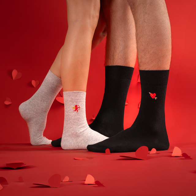 Calcetines de San Valentín para hombre Soxo en pack - 2 pares