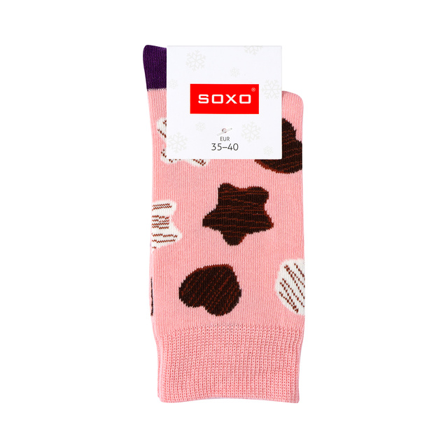 Calcetines de jengibre para mujer SOXO en chocolate 