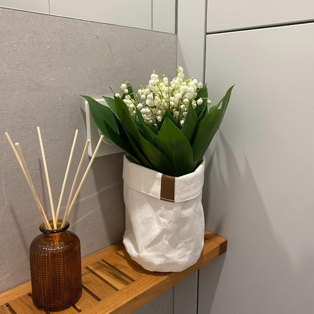 Lote de 3 cestas de baño Momo Way beige 10/13/16 cm