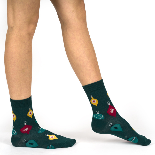 Juego de 4 calcetines de mujer Soxo | Casa de Navidad | regalo para ella | Navidad | coloridos calcetines alegres