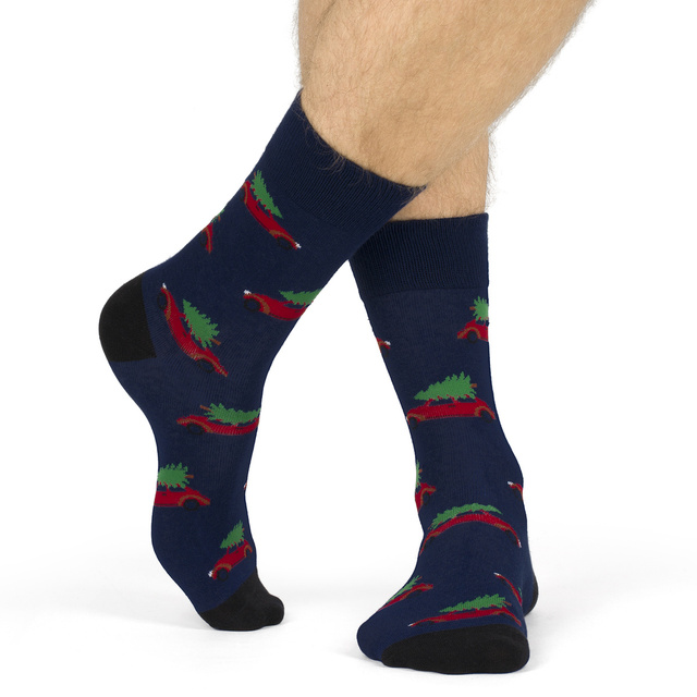 calendario de adviento | regalo de navidad | Mikolajki | para él | Juego de 6 calcetines SOXO GOOD STUFF de color para hombre