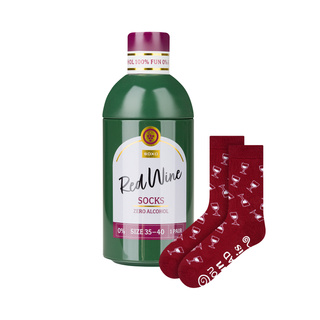 SOXO GOOD STUFF calcetines de mujer graciosos Red Wine en una botella de regalo
