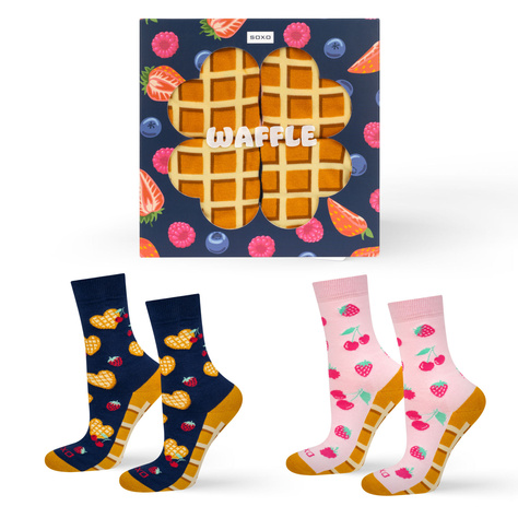 Calcetines de mujer SOXO Waffle en un paquete - 2 Pares