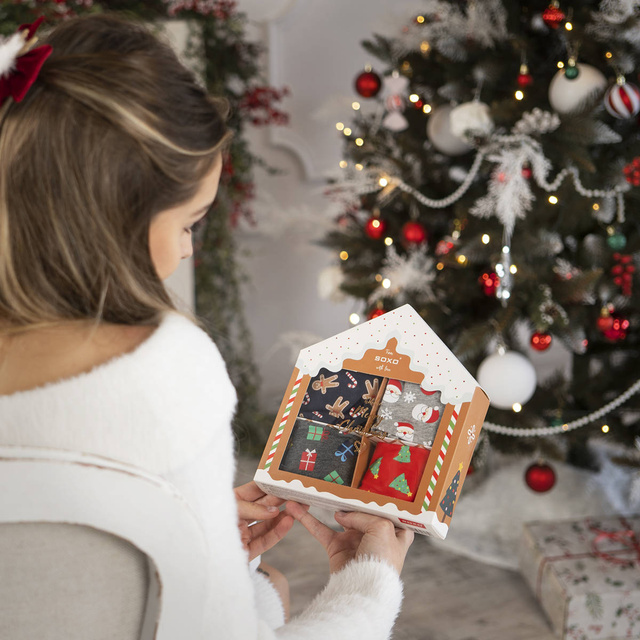Conjunto de 4 calzoncillos tipo bóxer de Navidad para hombre para Navidad, la idea de regalo perfecta