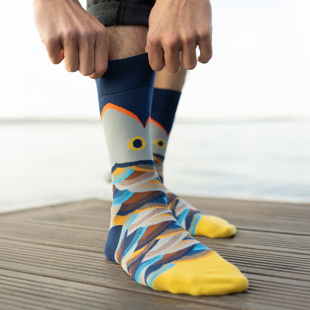 Calcetines Coloridos para Hombre SOXO Atlas de Pesca - 4 Pares