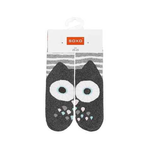 Calcetines infantiles SOXO - Búho Gris