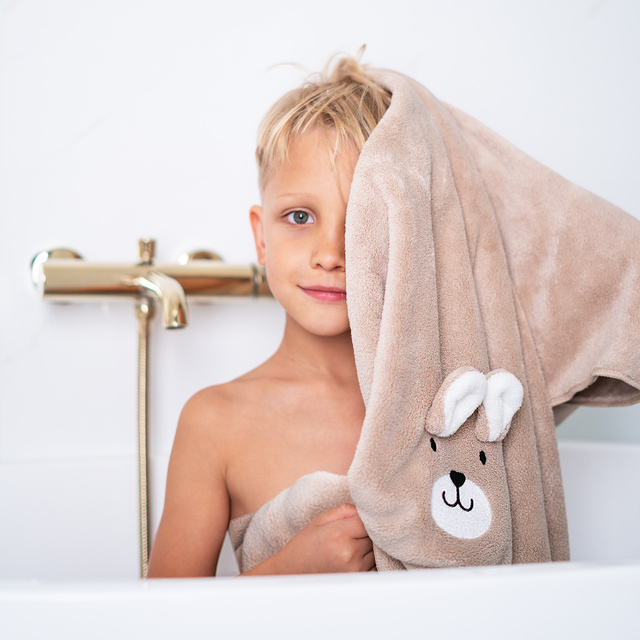 MOMO WAY toalla de baño 140x70 cm osito de peluche