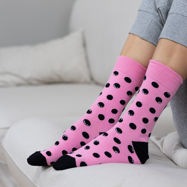 Calcetines Soxo Bubble Tea rosa para hombre - 2 Pares