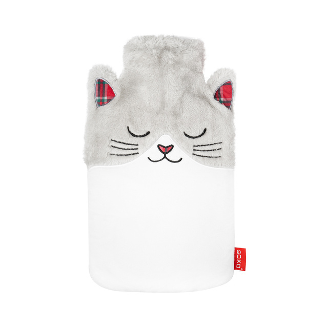 Calentador de gato Soxo en funda de felpa | idea de regalo 