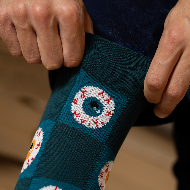 Calcetines para hombre SOXO fantasma y ojos