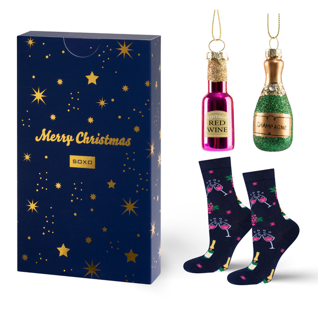 Calcetines de mujer SOXO champagne en empaque y bolas.