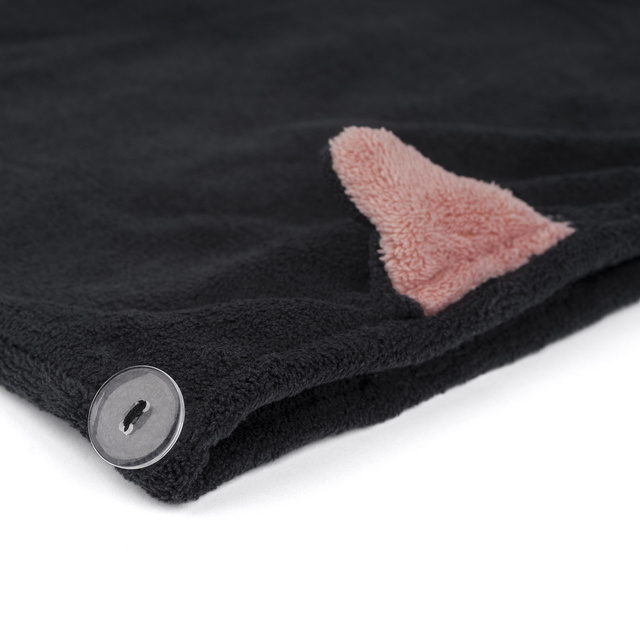 MOMO WAY turbante de baño gato negro | toalla
