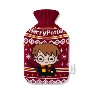 Botella de agua caliente de Harry Potter Original, con licencia de Warner Bros., más cálida en una funda de felpa