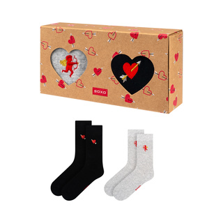 Calcetines de San Valentín para hombre Soxo en pack - 2 pares
