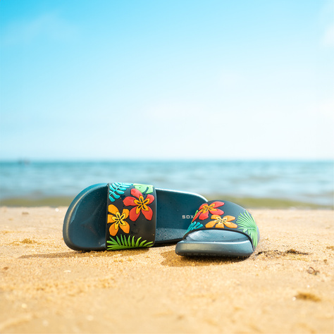 Chanclas de playa para mujer y hombre.SOXO deja | Perfecto para unas vacaciones en la playa y una piscina | Goma