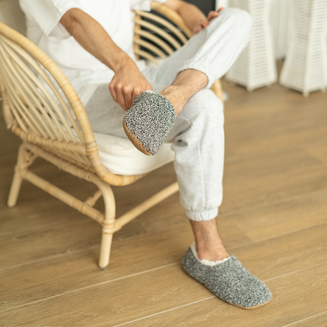 Zapatillas SOXO SUPER SOFT con suela antideslizante e inserciones de PVC