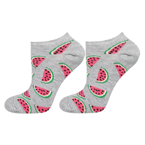 Juego de 2 calcetines tobilleros SOXO de colores para mujer | coloridos patrones de frutas