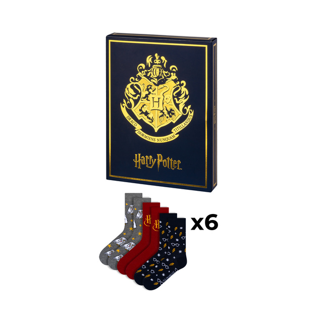 Calendario de Adviento con Calcetines Harry Potter 6-Pack