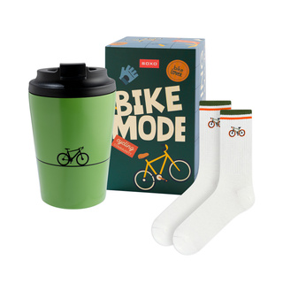 Set de Regalo Calcetines Bici + Taza Térmica