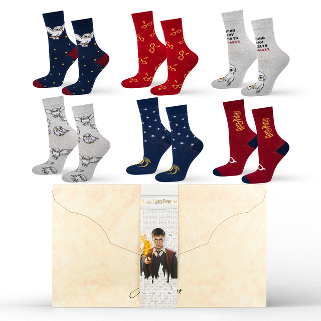 Calendario de Adviento Harry Potter Lote de 6 calcetines de mujer SOXO
