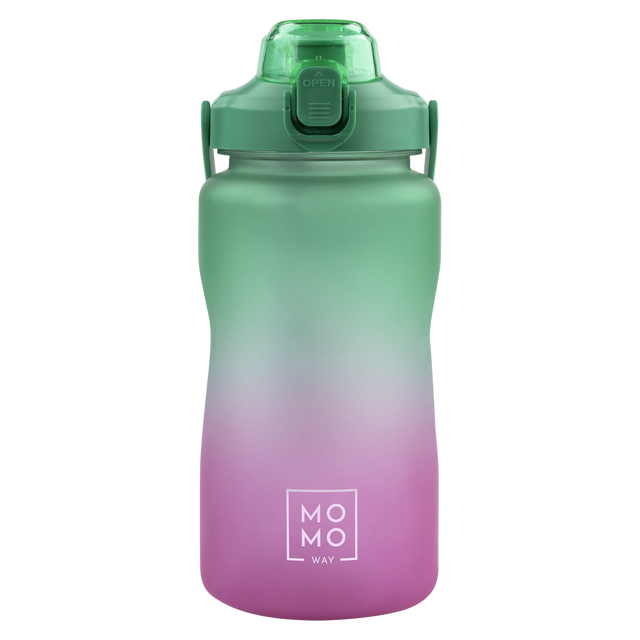 Botella de agua 1,5L verde-rosa | BPA free
