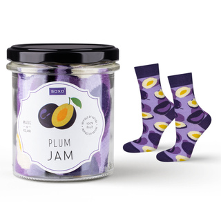 SOXO GOOD STUFF calcetines de mujer plum jam un frasco