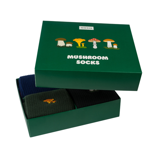 Lote de 4 calcetines SOXO de seta para hombre en un paquete