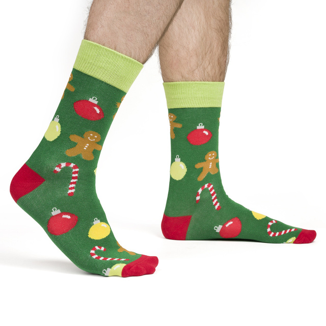 Juego de 2x calcetines navideños de algodón para hombre SOXO GOOD STUFF de colores