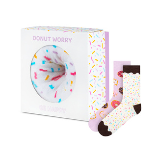 Calcetines de mujer SOXO GOOD STUFF donut en una caja