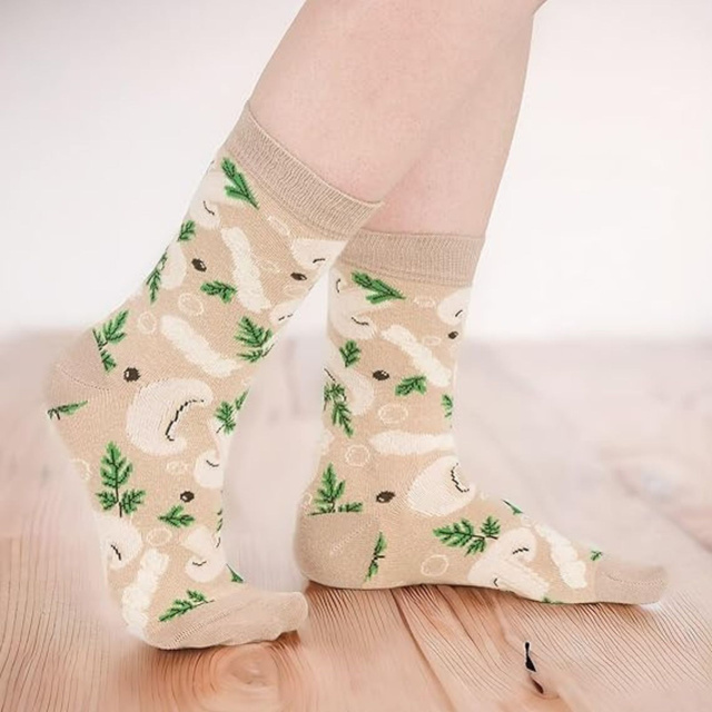 Calcetines de hombre | Sopa de champiñones SOXO GOOD STUFF para mujer en lata, alegre, colorida como regalo para Él | para ella