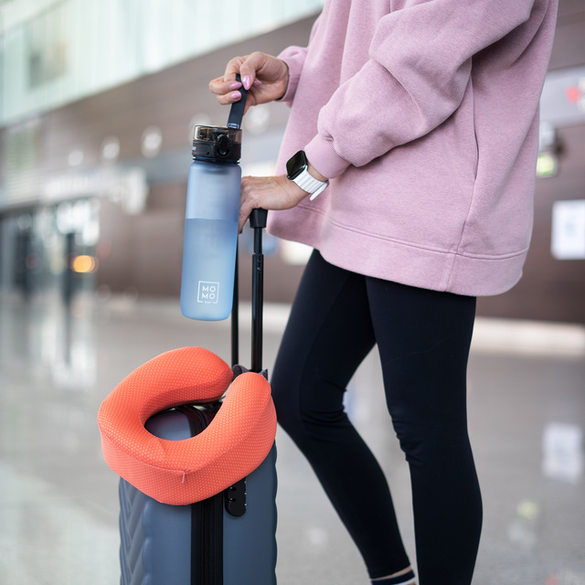 MOMO WAY Botella de agua gris | idea de regalo | BPA free | Tritan