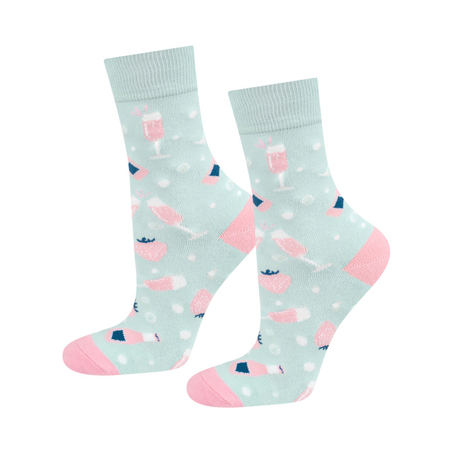 Juego de 2 calcetines de mujer SOXO alegre Prosecco en una botella un regalo para ella