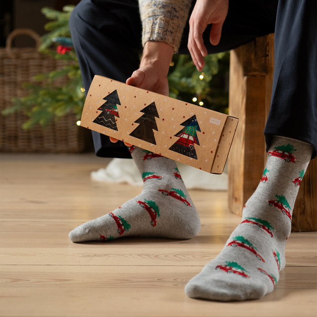 Calcetines navideños para hombre SOXO Pequeño - 3 Pares
